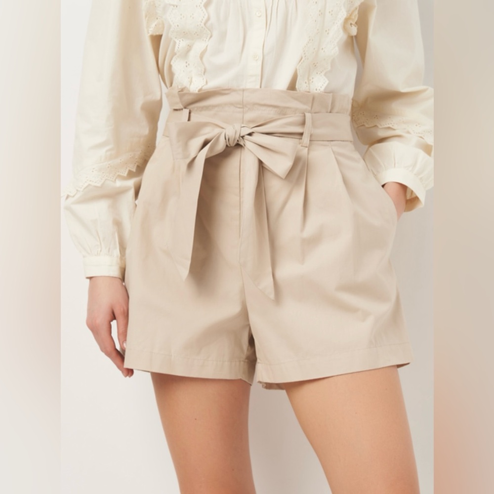 Zara NWT Paperbag Poplin Short Style 1608/221